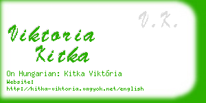 viktoria kitka business card